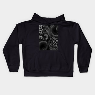 Skull & Snake (b&w) Kids Hoodie